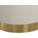 Paloma 54 X 30.25 inch White Marble Dining Table